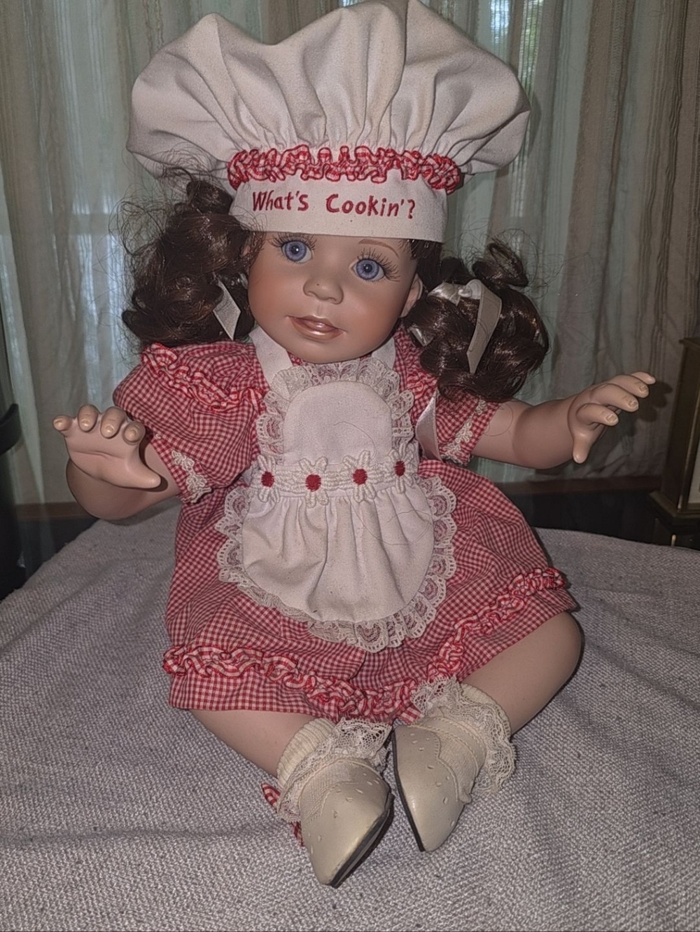 Marie Osmond “What’s Cookin’?” Porcelain Doll 12” Joann Pohlman Vintage Chef